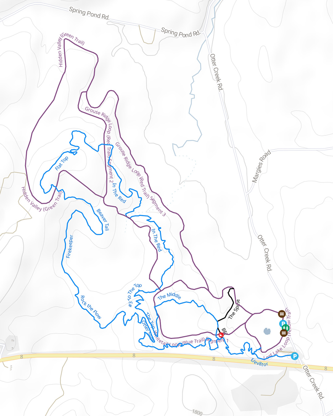 otters springs trail map